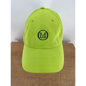 Old Macdonald Golf Course Performance Hat Mens Neon Yellow Green Adjustable